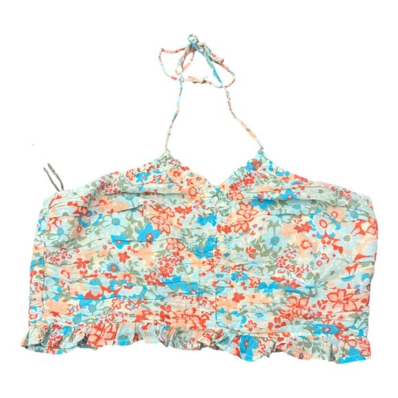 American Eagle Outfitters Women's Multi Floral Crop Top XL - Picture 4 of 9